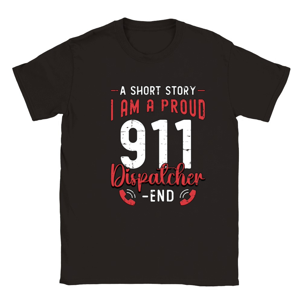911 Dispatcher A Short Story I Am A 911 Operator Classic Kids Crewneck T-shirt