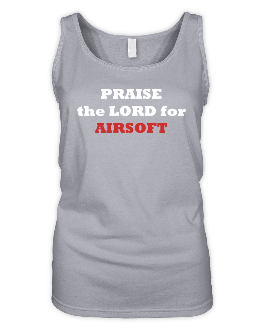 PRAISE the LORD for AIRSOFT Organic Women's Tank Top