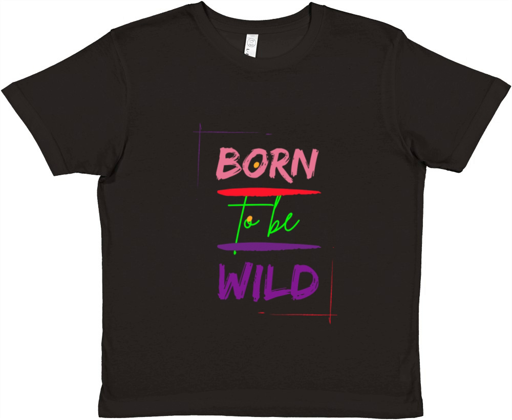 born 2B wild Premium Kids Crewneck T-shirt