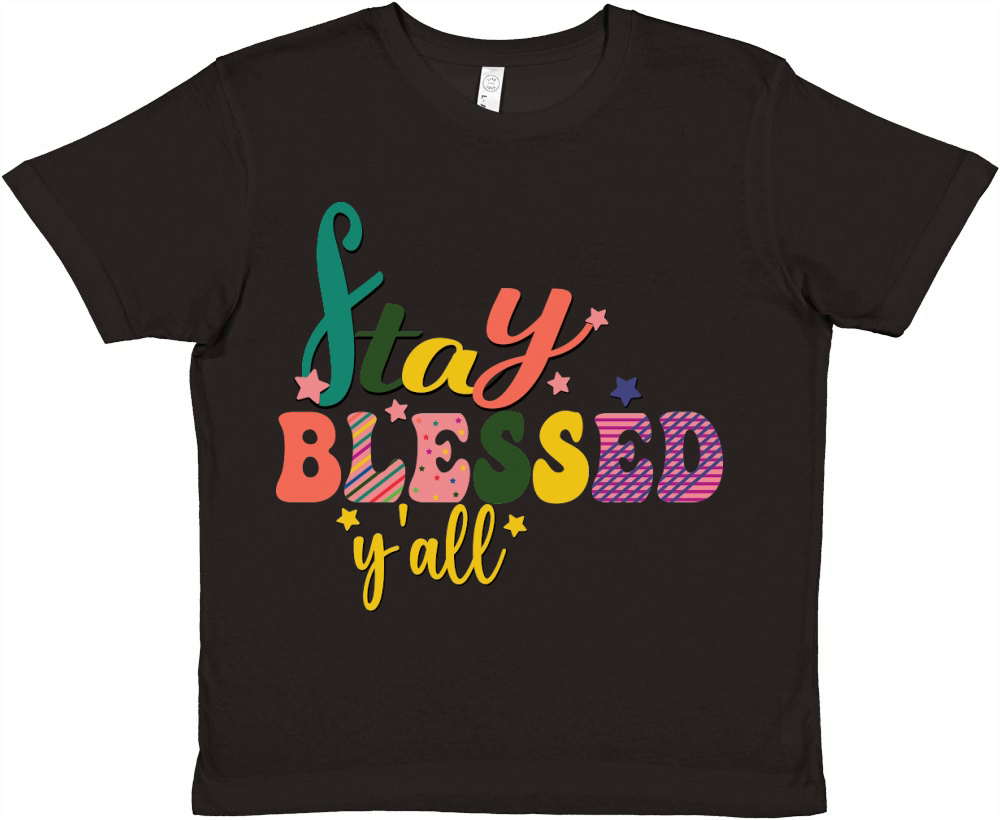 Stay Blessed Yall Premium Kids Crewneck T-shirt