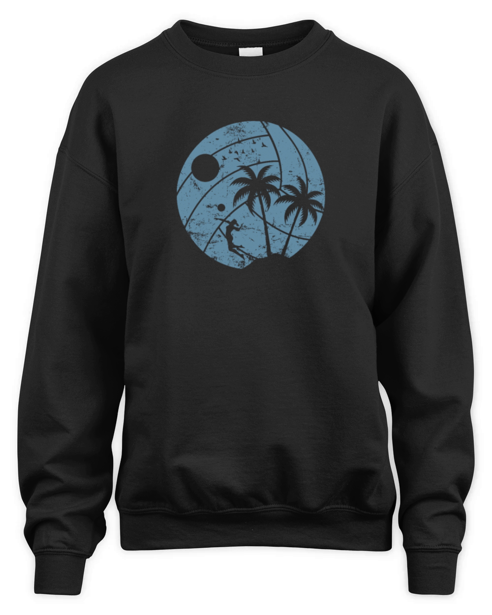 Beach Volleyball Sand Team Sport Player Unisex Premium Crewneck Sweatshirt