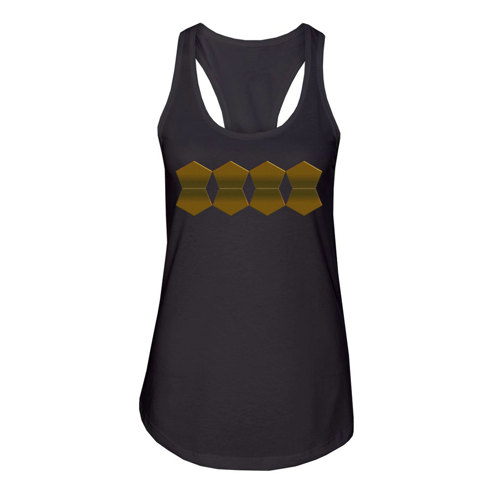 triangular tiling concept Women's Racerback Tank