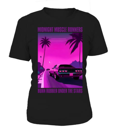 Retro 80s Nostalgic Vaporwave Muscle Car Racing Women's T-Shirt