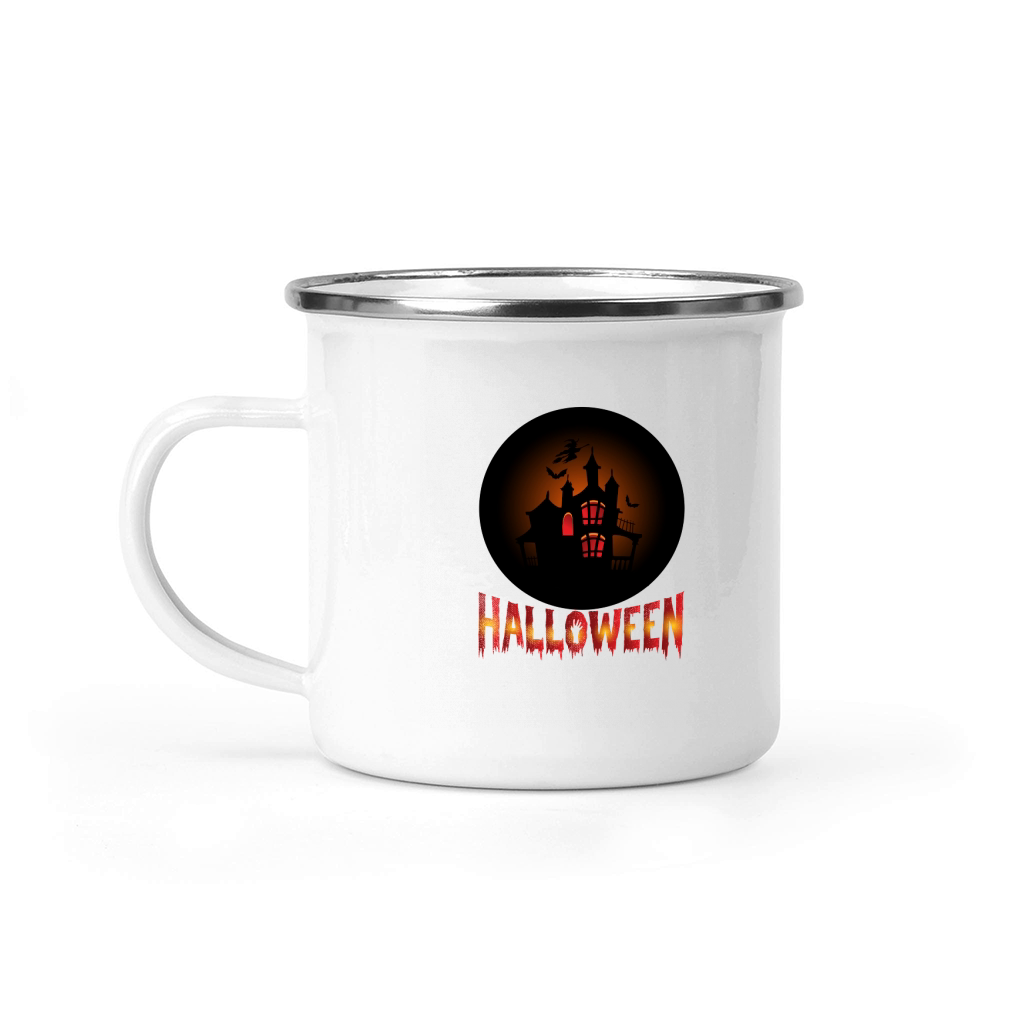Haunted House Halloween Camping Mug
