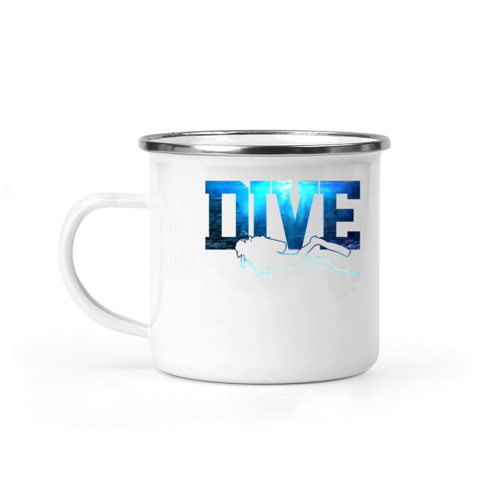 Scuba Diving Funny Vintage Diver Gift Camping Mug