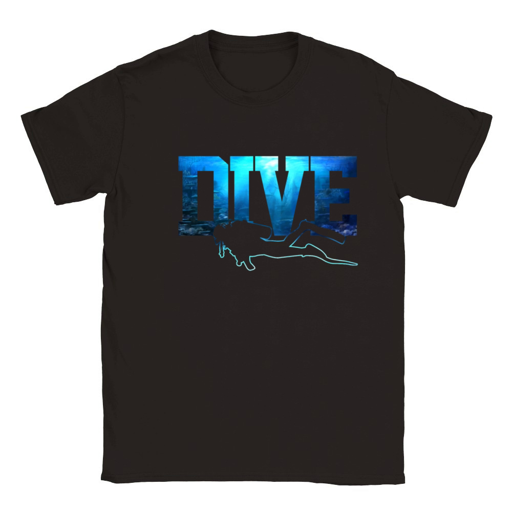 Scuba Diving Funny Vintage Diver Gift Classic Kids Crewneck T-shirt