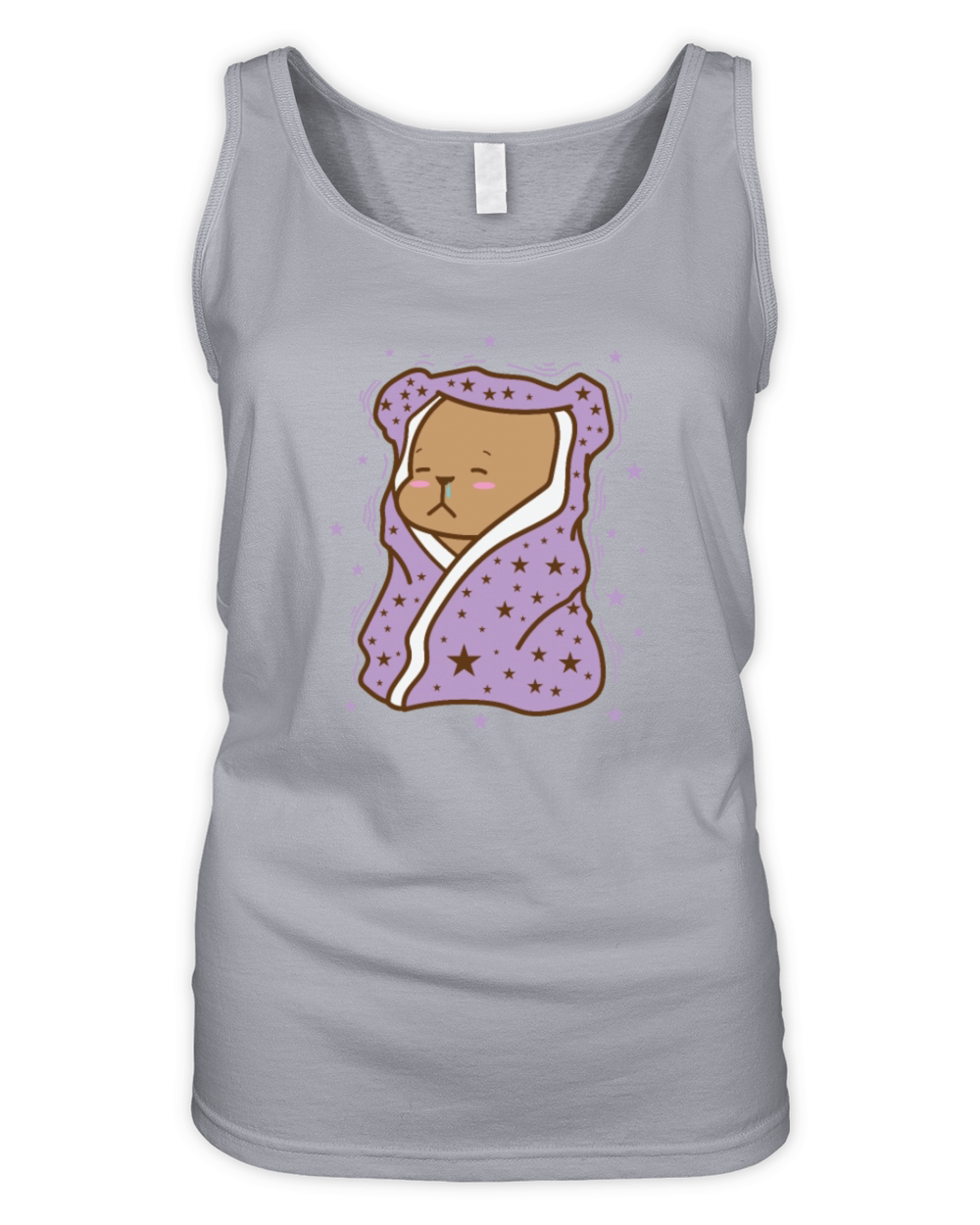 Bear in blanket Forest Animal Organic Women's Tank Top