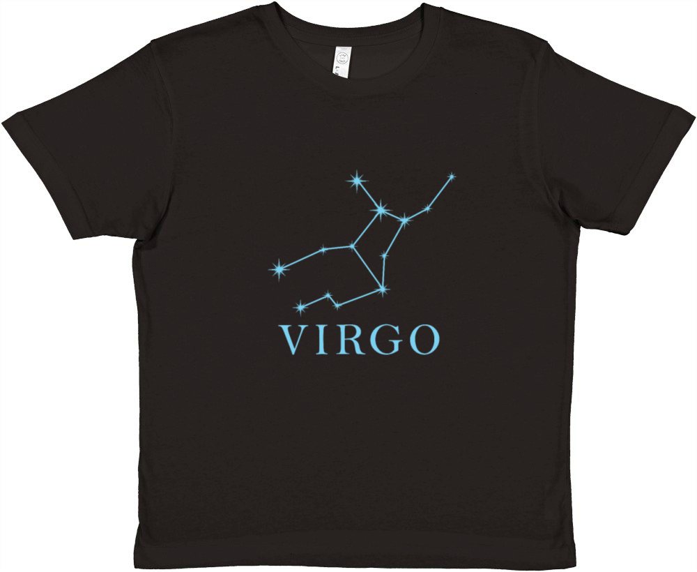 Constellation Star Sign Virgo Premium Kids Crewneck T-shirt