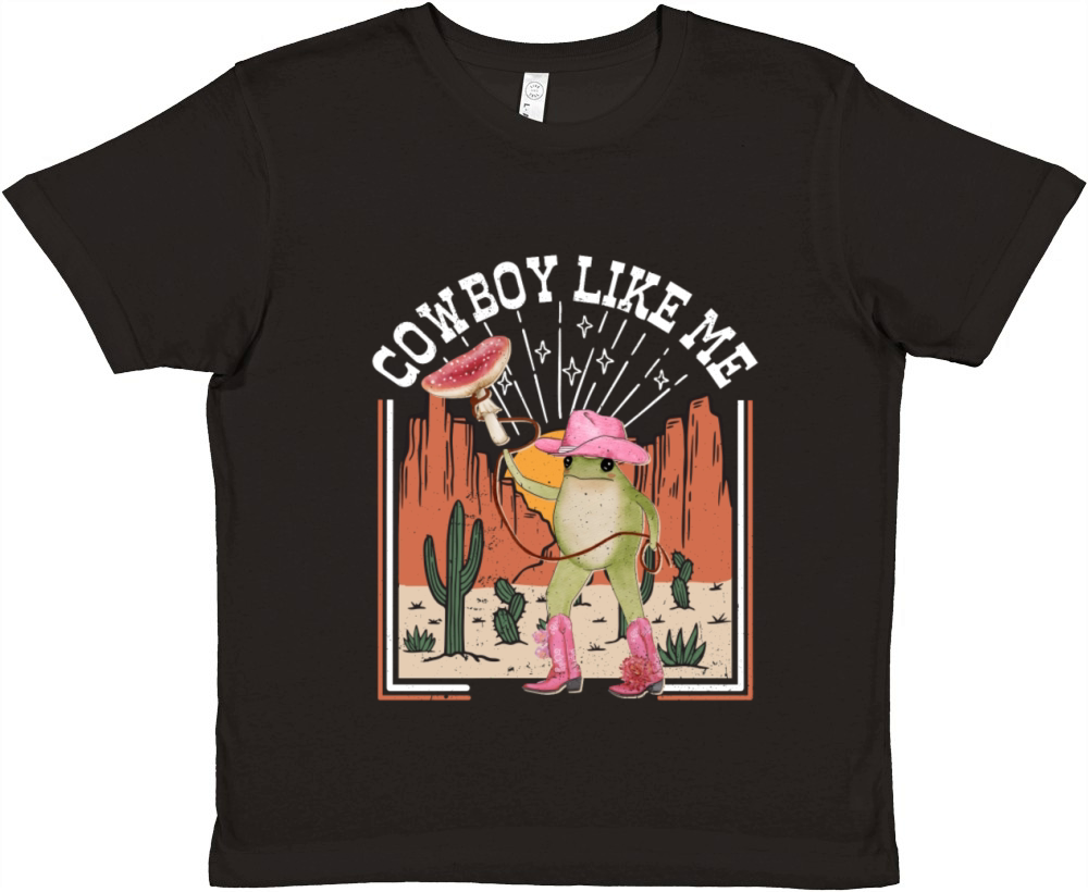 Cowboy Like Me Premium Kids Crewneck T-shirt