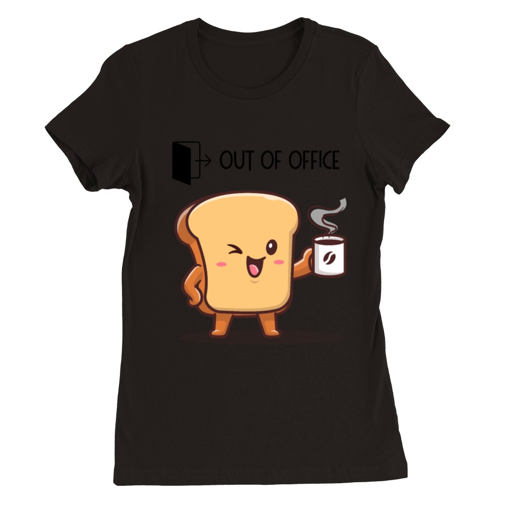 Out of office - Busy drinking coffee Premium Womens Crewneck T-shirt