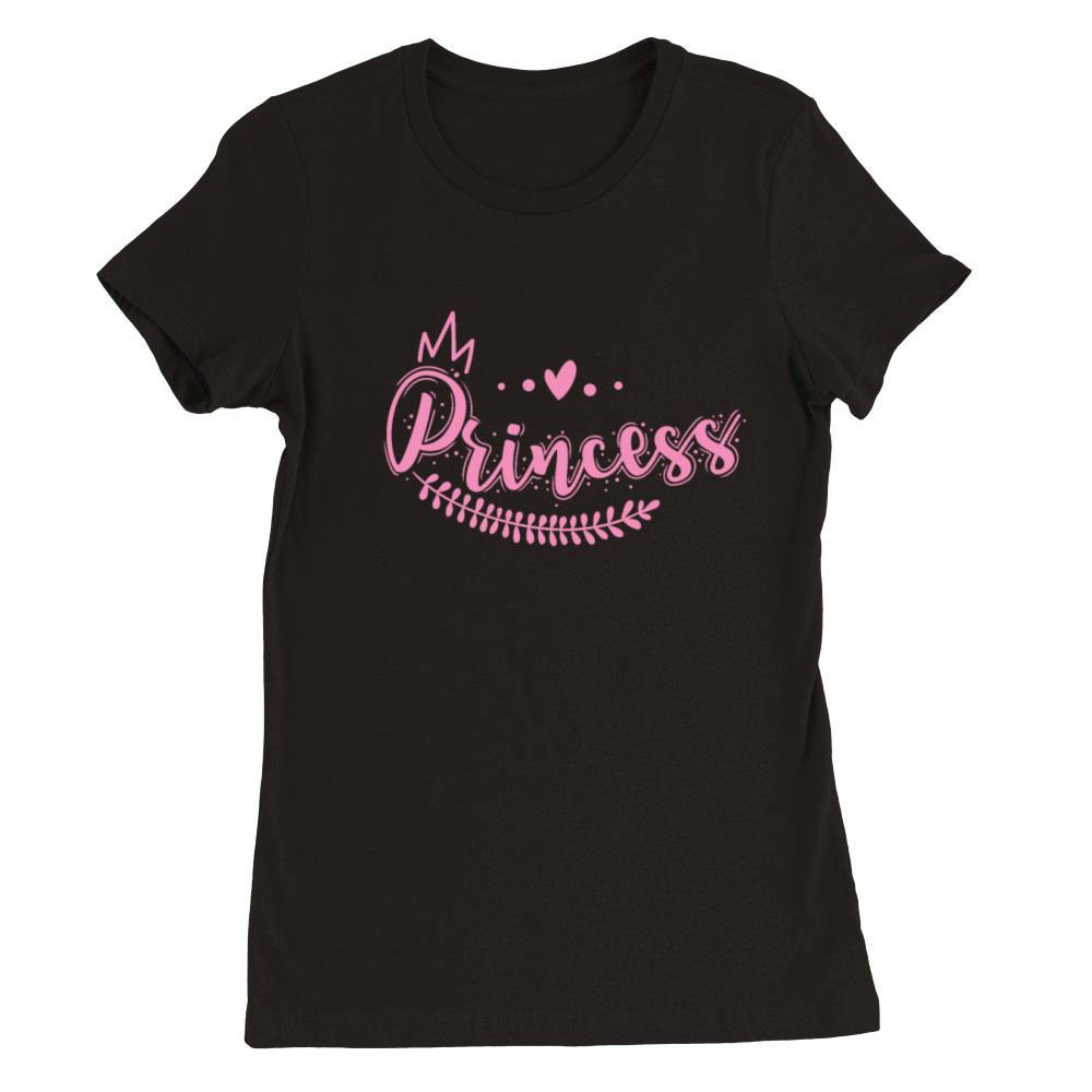 Princess cute sweet Girl Premium Womens Crewneck T-shirt