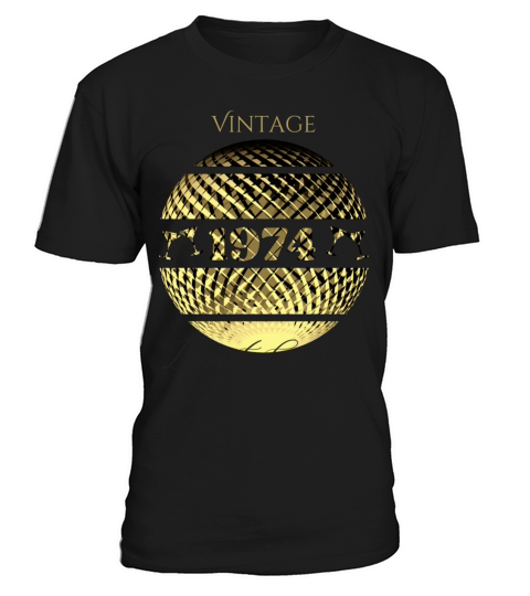 Vintage 1974 limited edition 50th birthday gold T-Shirt Unisex