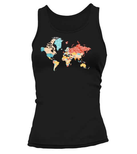 Map Of The Earth From Word Cloud - One World Tank top Woman