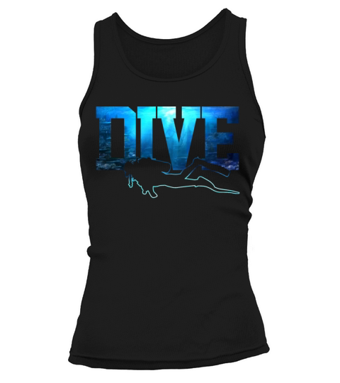 Scuba Diving Funny Vintage Diver Gift Tank top Woman