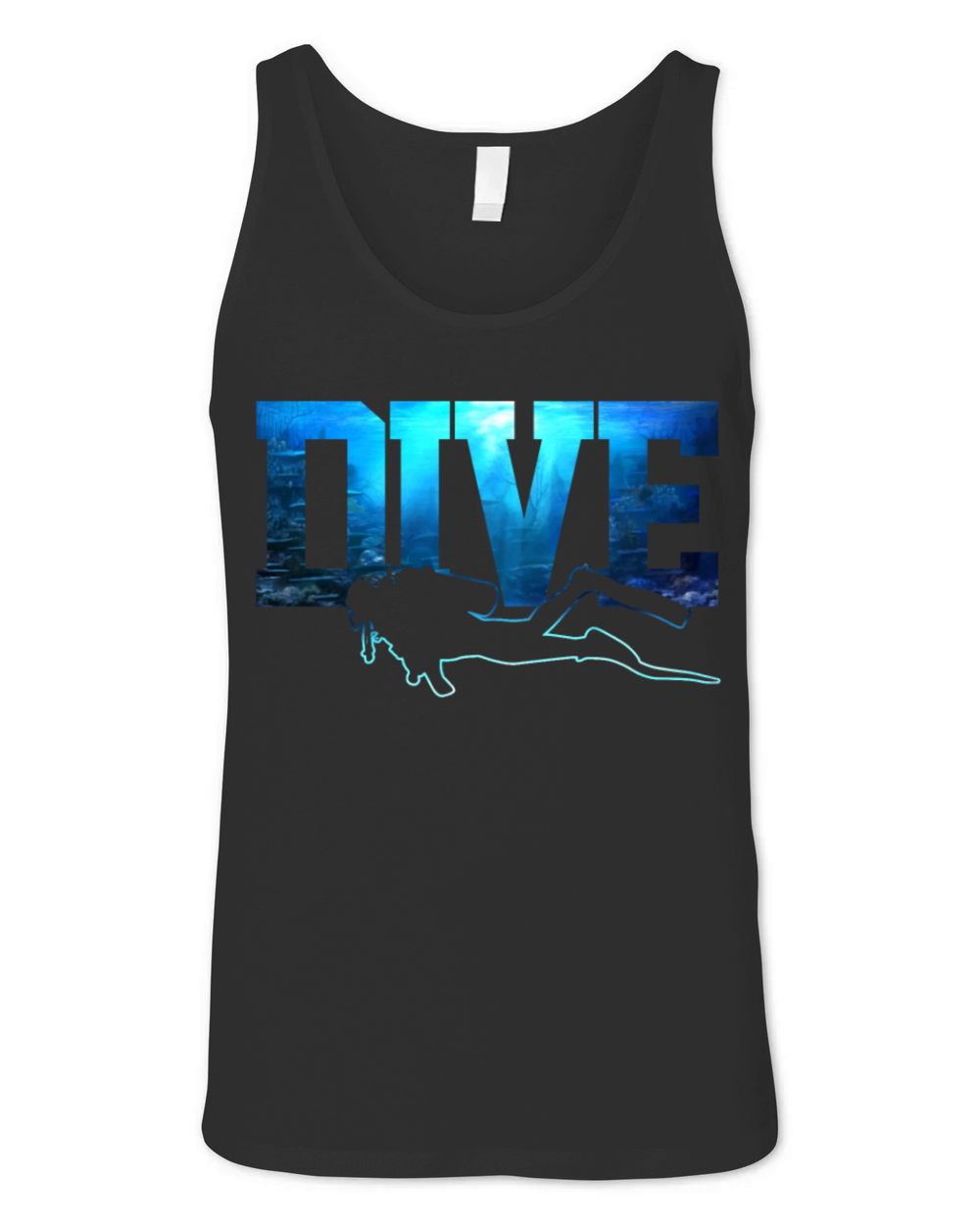 Scuba Diving Funny Vintage Diver Gift Unisex Jersey Tank