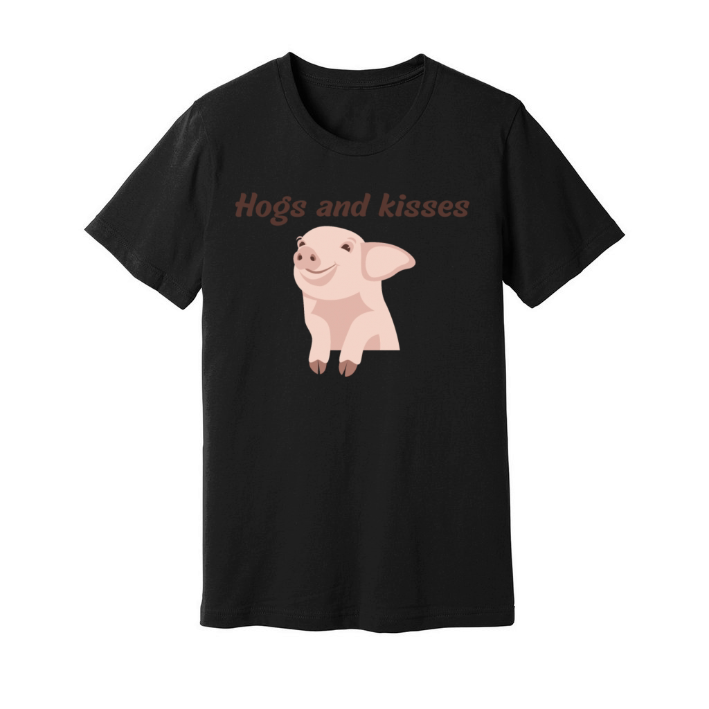 Hogs and kisses Unisex Jersey Tee