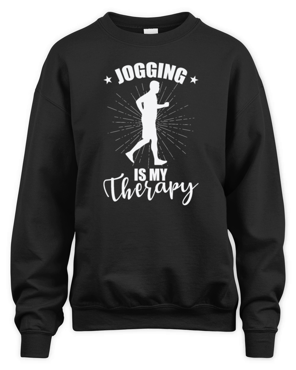 Jogging is my Therapy Fitness Sport Running Unisex Premium Crewneck Sweatshirt