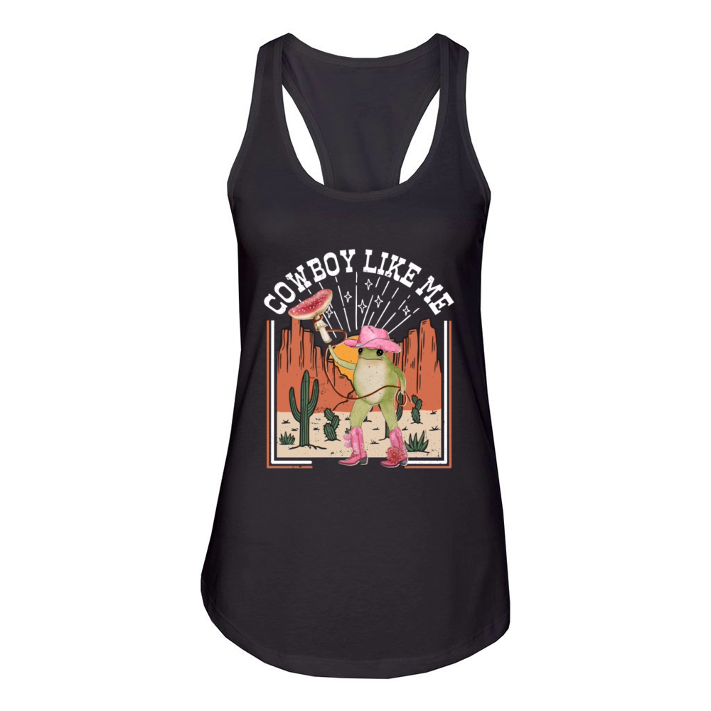 Cowboy Like Me Women's Racerback Tank