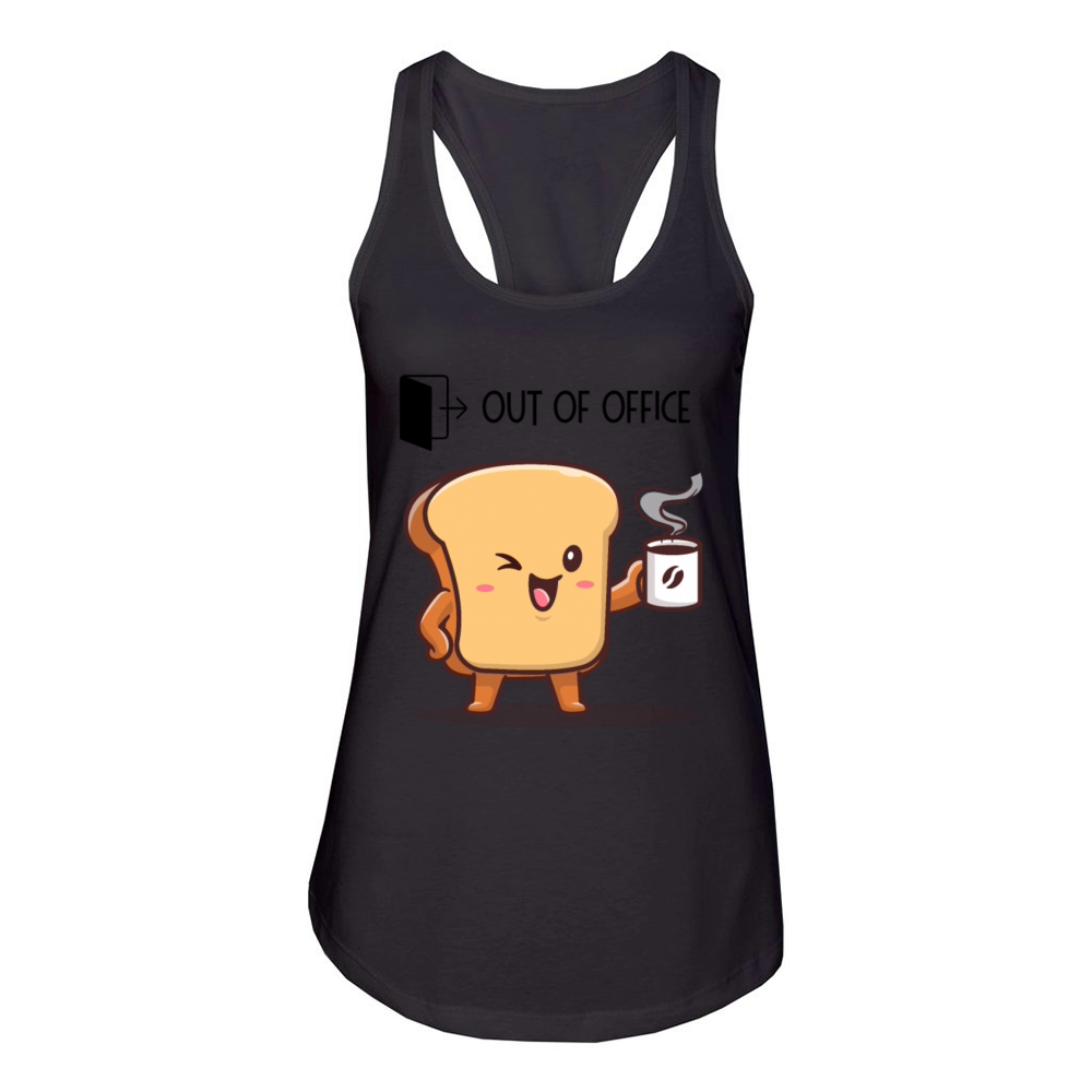 Out of office - Busy drinking coffee Women's Racerback Tank