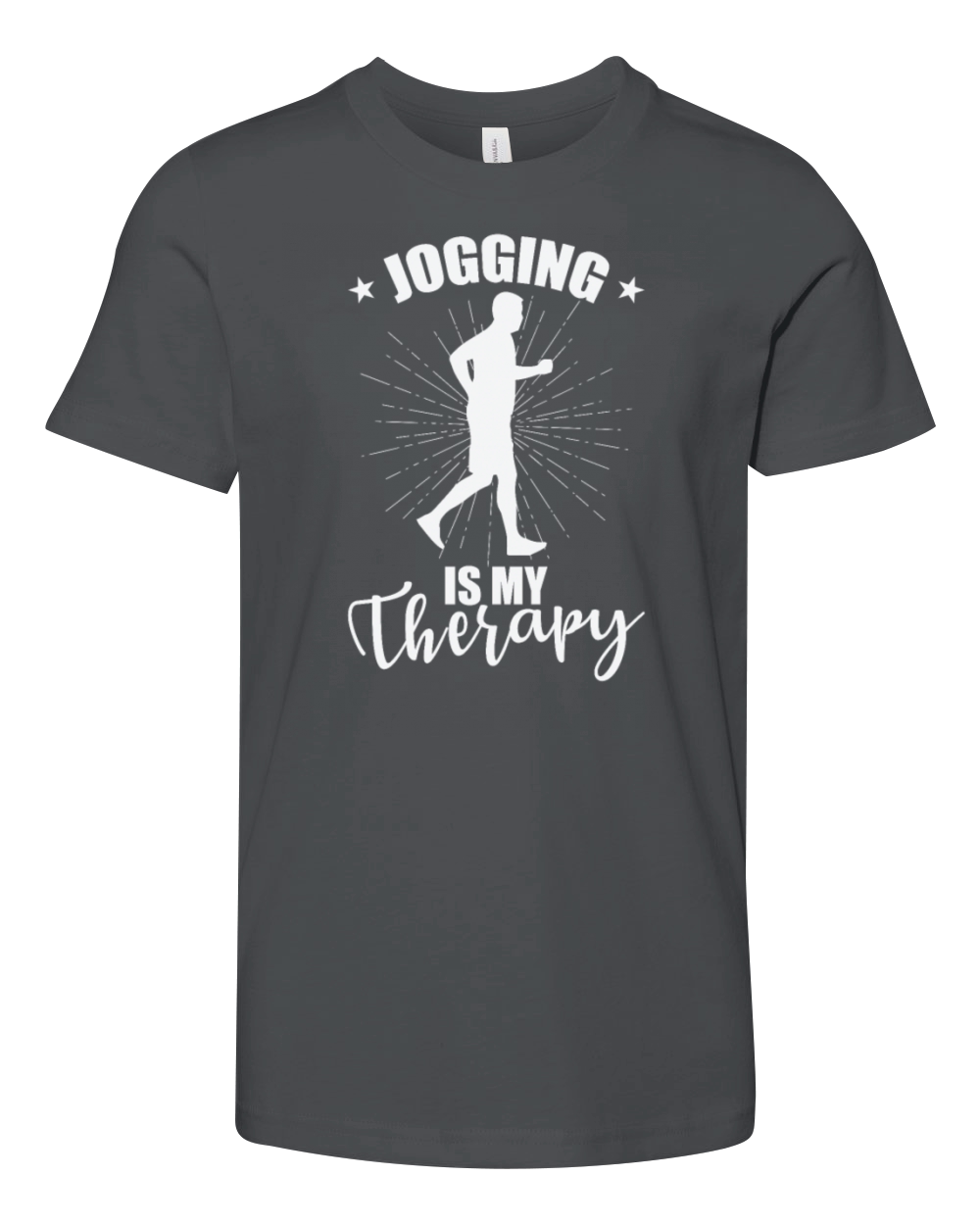 Jogging is my Therapy Fitness Sport Running Youth Unisex Jersey Tee