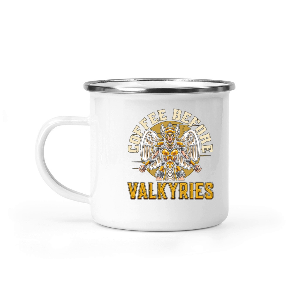 Valkyries Coffee Before Norse Goddess Coffee Lover Camping Mug