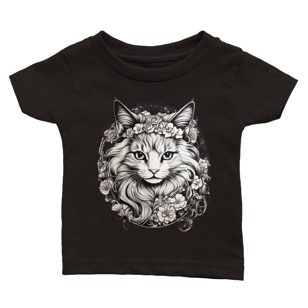 cat t shirt Classic Baby Crewneck T-shirt
