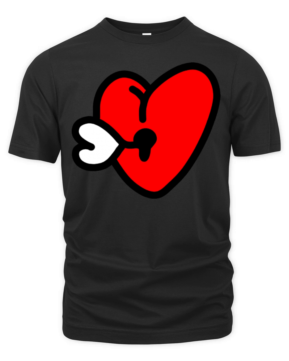 Heart Key Love Organic Unisex T-shirt