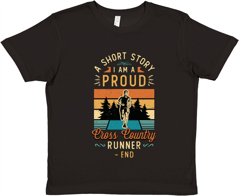 Cross Country Runner A Short Story I Am XC Runner Premium Kids Crewneck T-shirt