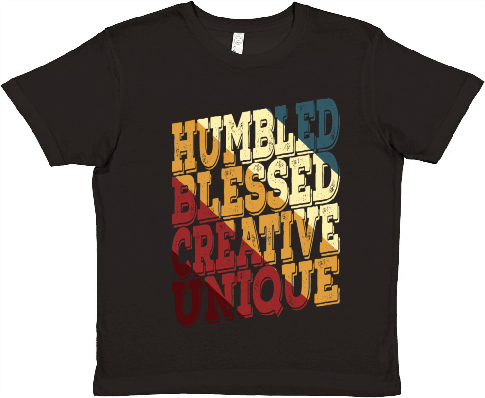Humbled Blessed Creative Unique Premium Kids Crewneck T-shirt