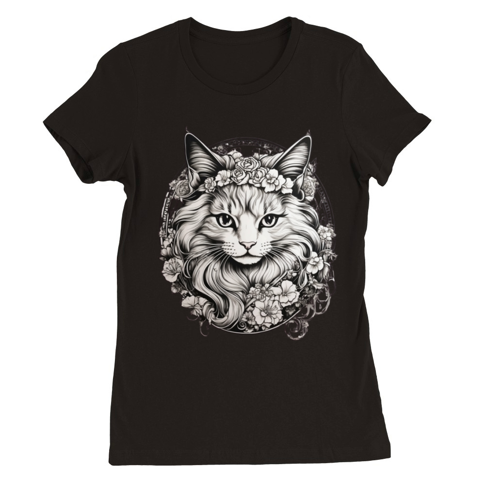 cat t shirt Premium Womens Crewneck T-shirt
