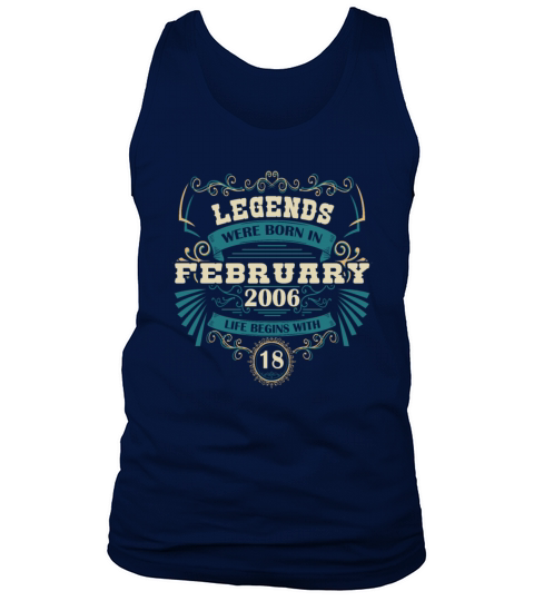 February 2006 Vintage 18th Birthday Tank Top Unisex