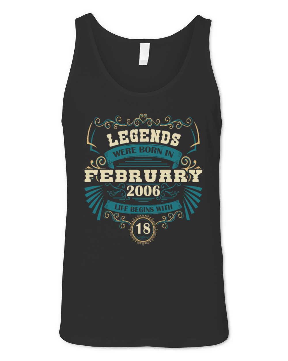 February 2006 Vintage 18th Birthday Unisex Jersey Tank