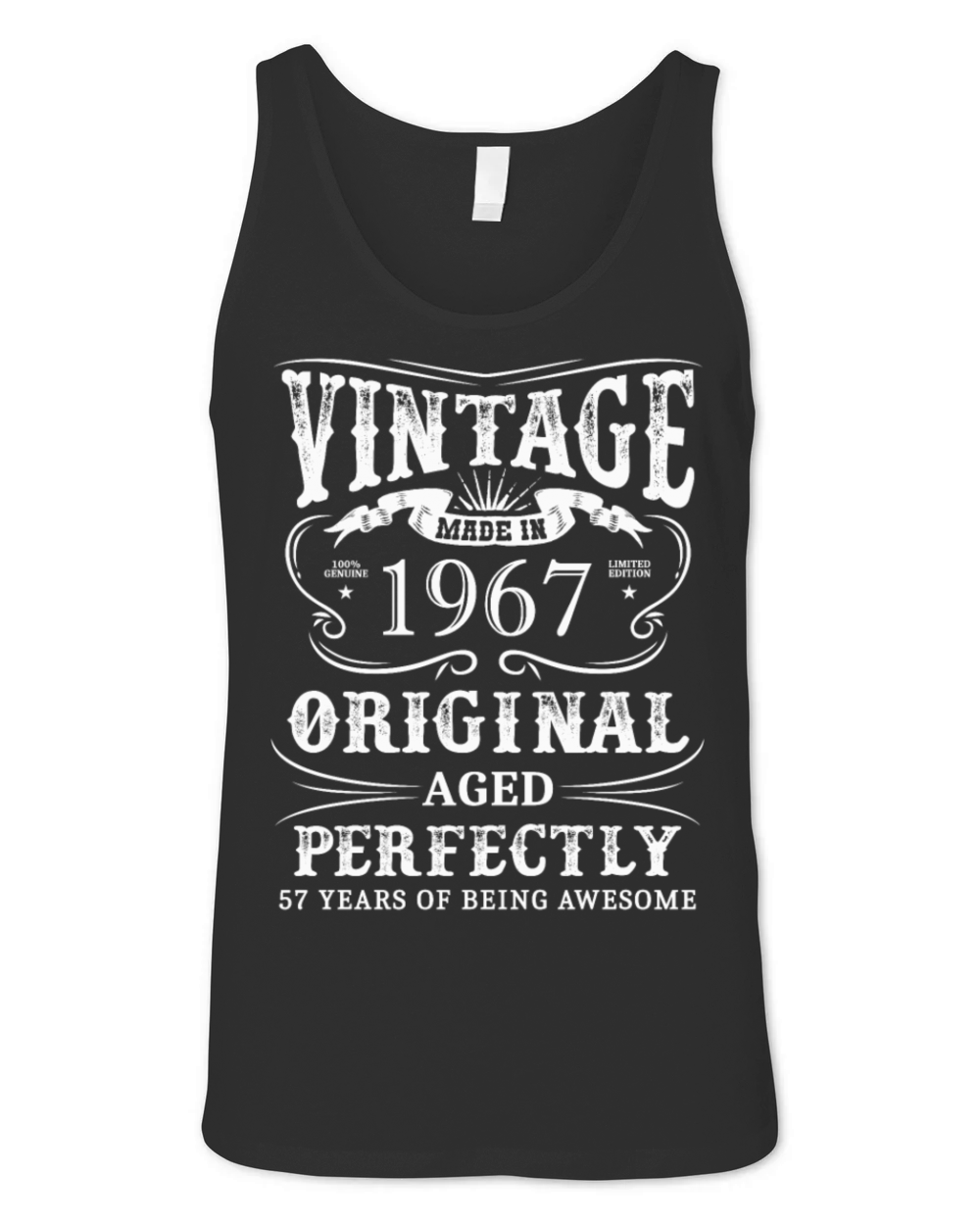 Vintage Made In 1967 57 Years Of Being Awesome Unisex Jersey Tank