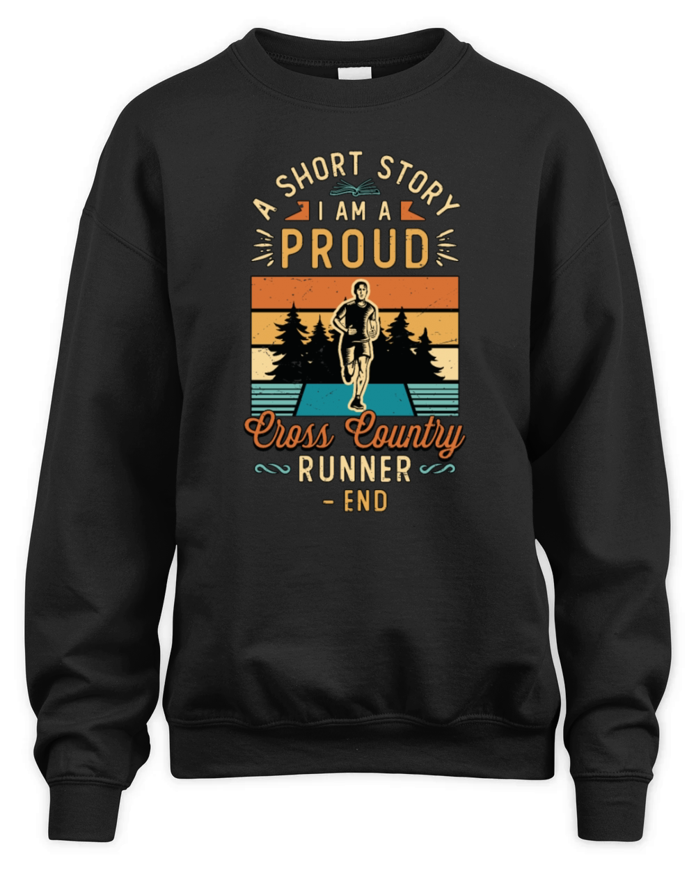 Cross Country Runner A Short Story I Am XC Runner Unisex Premium Crewneck Sweatshirt