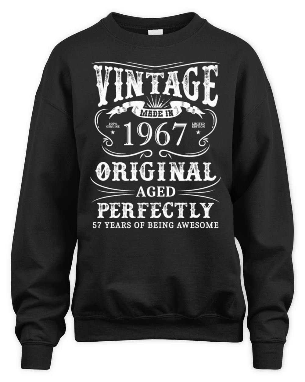 Vintage Made In 1967 57 Years Of Being Awesome Unisex Premium Crewneck Sweatshirt
