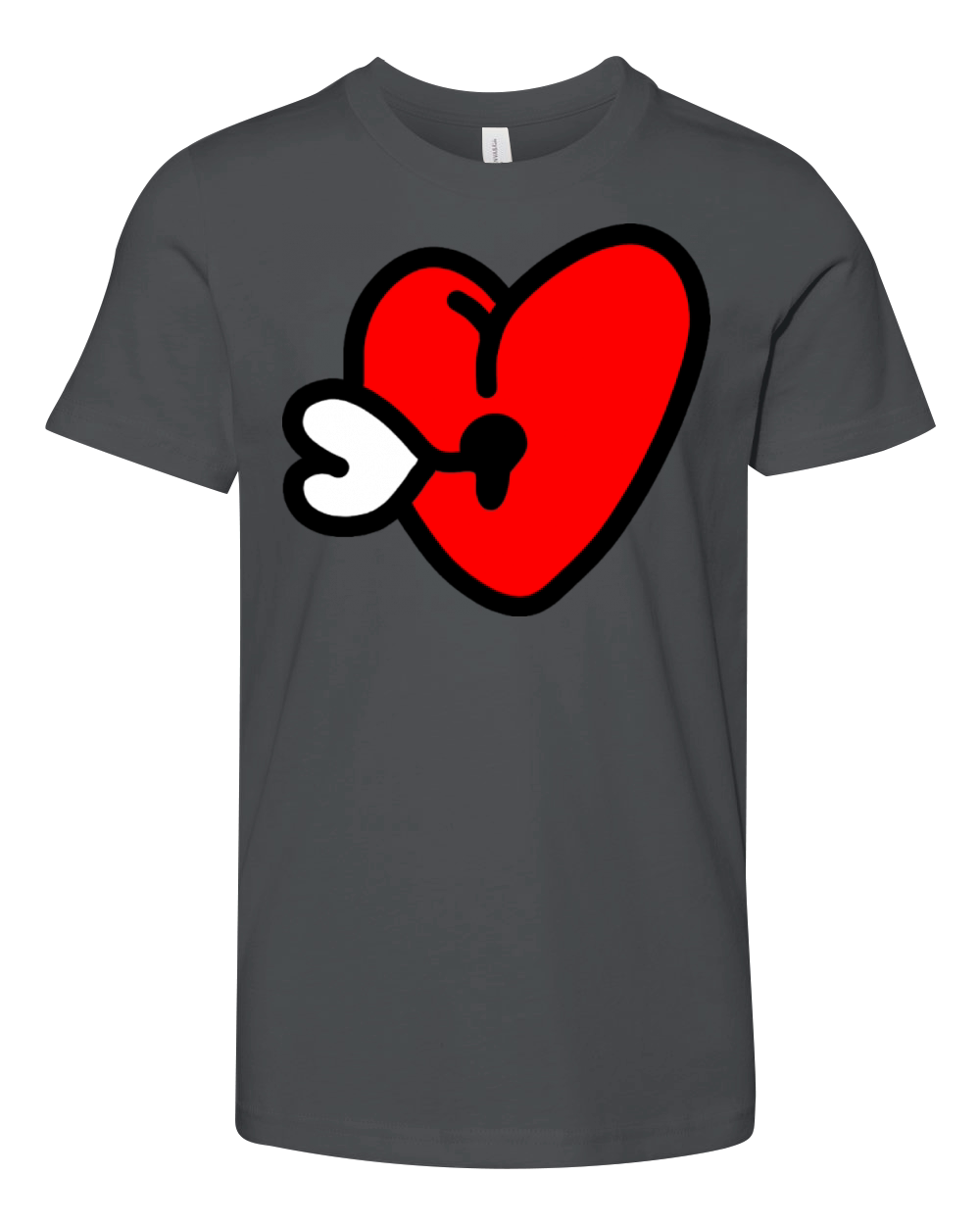Heart Key Love Youth Unisex Jersey Tee
