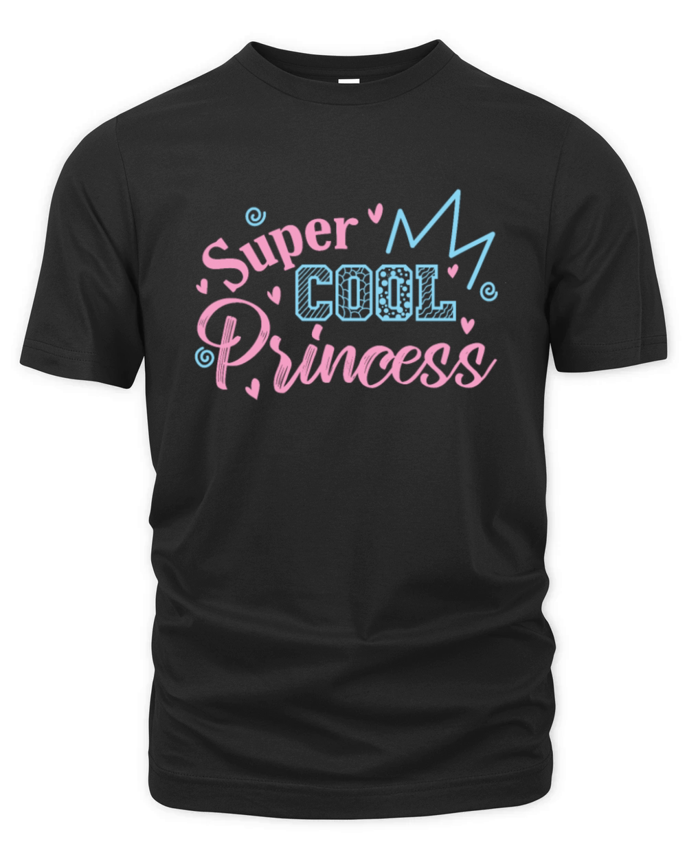 Super Cool Princess Hobby Beauty Girl Organic Unisex T-shirt