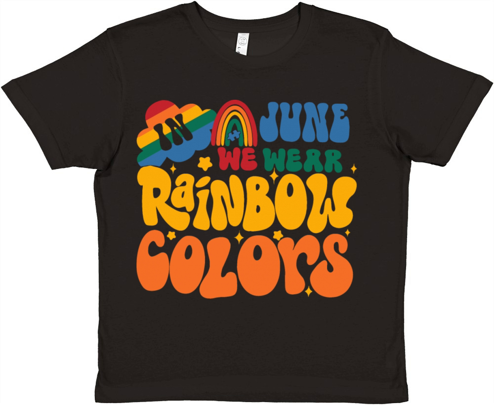 Rainbow Is My Favorite Color Premium Kids Crewneck T-shirt