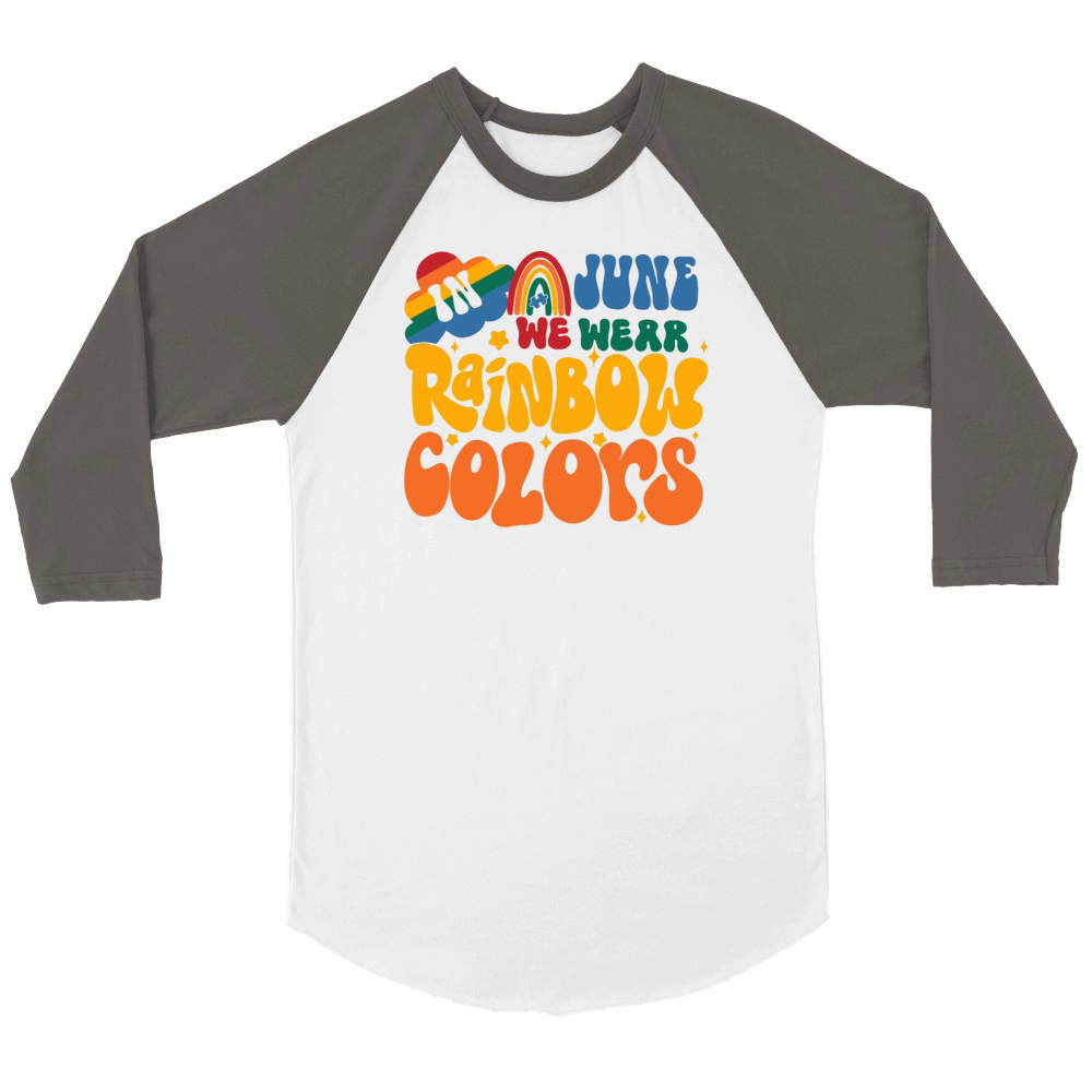 Rainbow Is My Favorite Color Unisex ¾ sleeve Raglan T-shirt