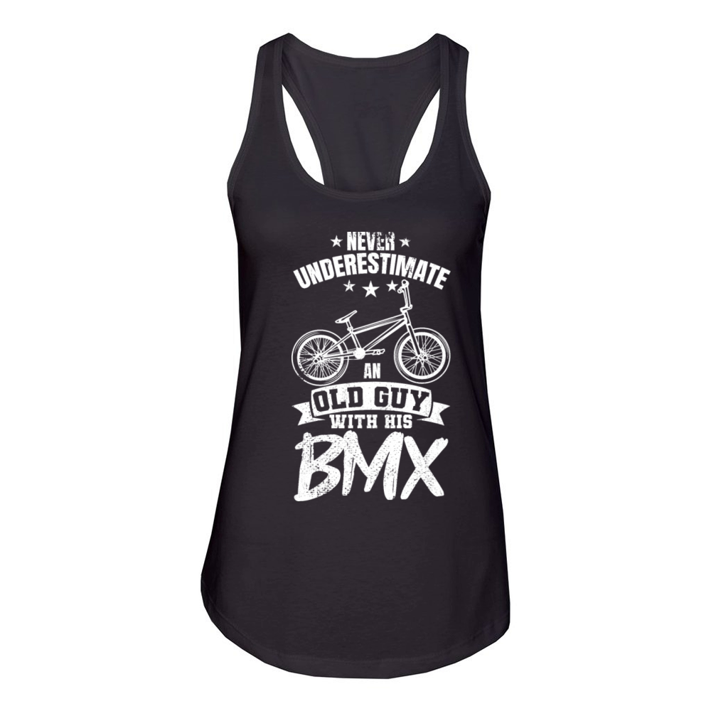BMX Grandpa Women's Racerback Tank