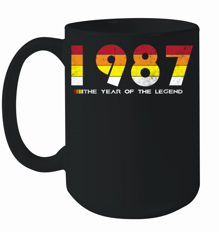 Vintage 1987 - The Year of the Legend - Retro 37 Ceramic Mug