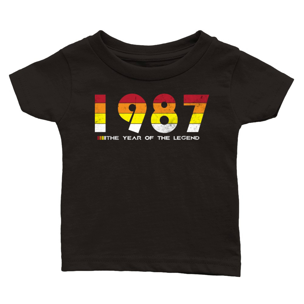Vintage 1987 - The Year of the Legend - Retro 37 Classic Baby Crewneck T-shirt