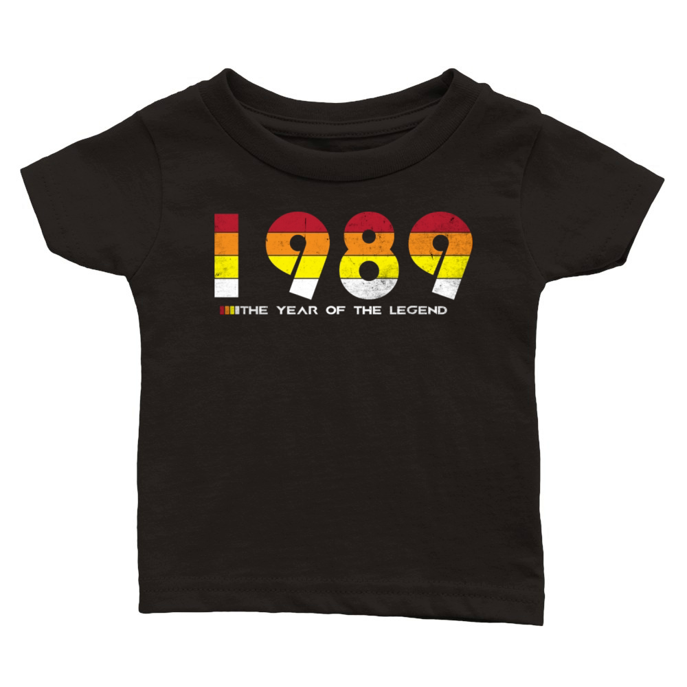 Vintage 1989 - The Year of the Legend - Retro 35 Classic Baby Crewneck T-shirt