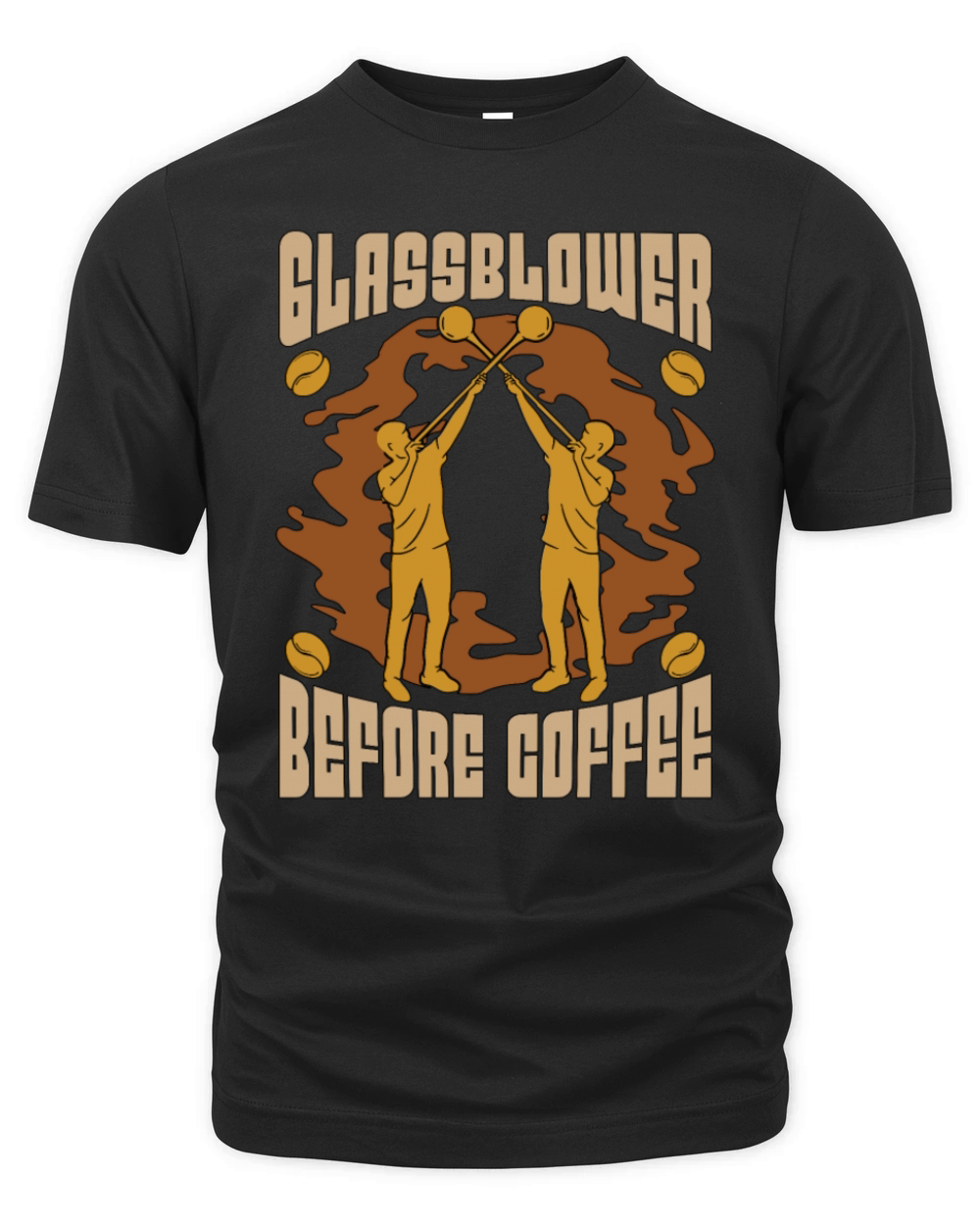 Glassblower Before Coffee Glassworker Coffee Lover Organic Unisex T-shirt