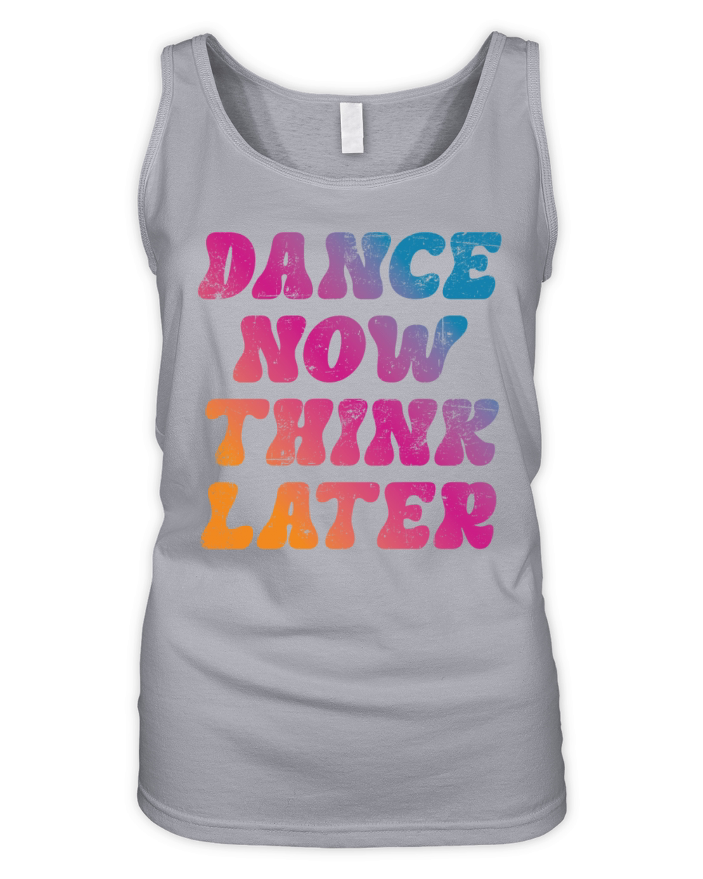 Dance now think later Organic Women's Tank Top