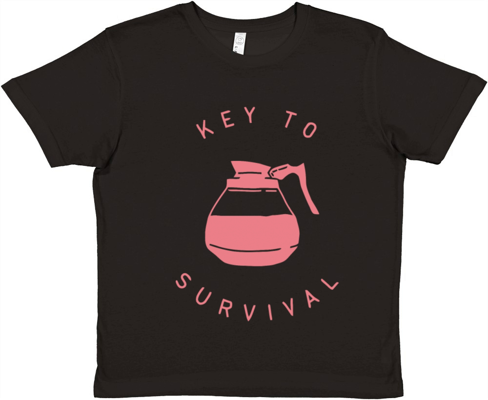 Coffe key to survival Premium Kids Crewneck T-shirt