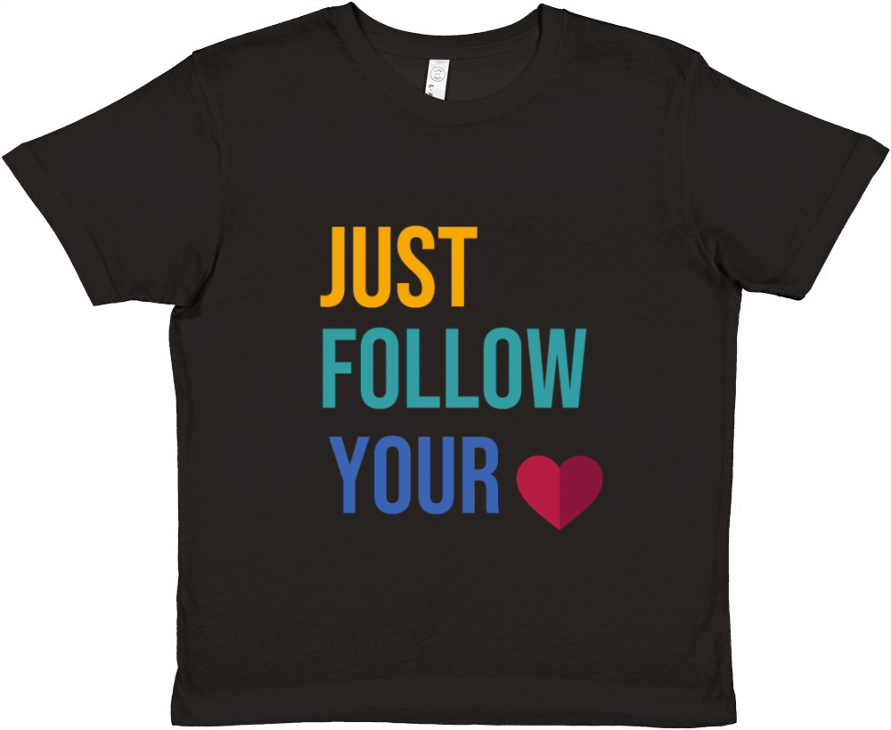 JUST FOLLOW YOUR HEART Premium Kids Crewneck T-shirt