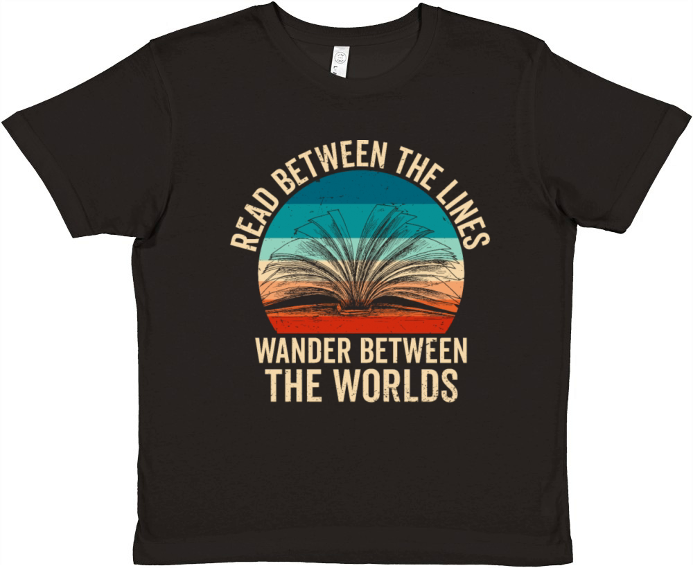 Passionate Book Reader Quote - Read Between Lines Premium Kids Crewneck T-shirt