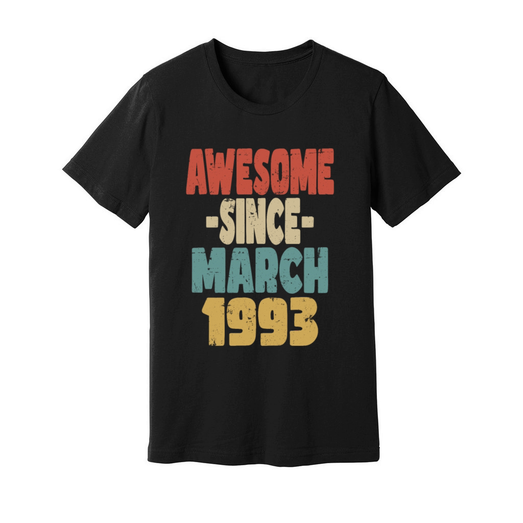 Awesome March 1993 Unisex Jersey Tee