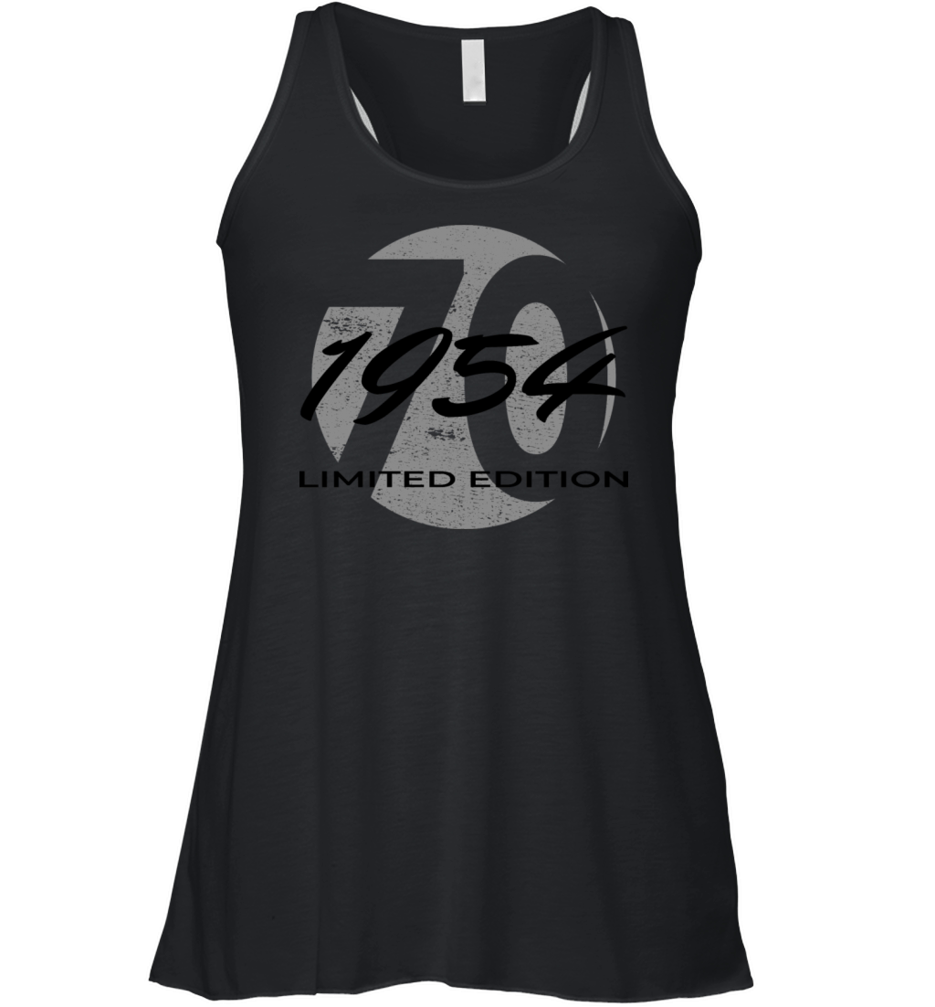 70th birthday men women 70 years 1954 vintage Women's Flowy Tank Top